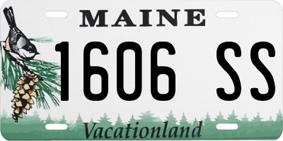 ME license plate 1606SS