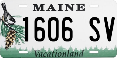 ME license plate 1606SV