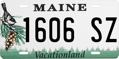 ME license plate 1606SZ