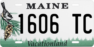 ME license plate 1606TC