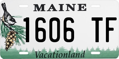 ME license plate 1606TF