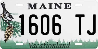 ME license plate 1606TJ