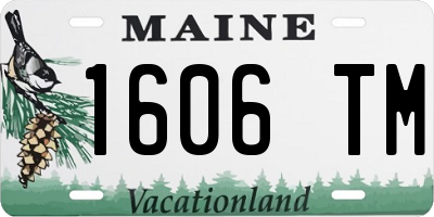 ME license plate 1606TM