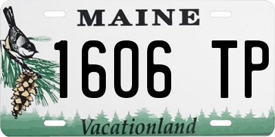 ME license plate 1606TP
