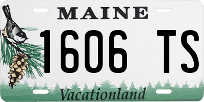 ME license plate 1606TS