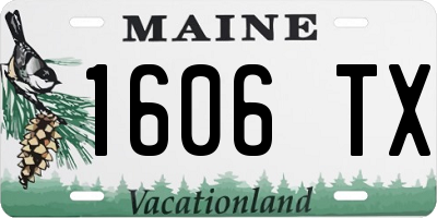 ME license plate 1606TX