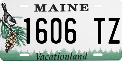ME license plate 1606TZ