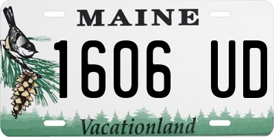 ME license plate 1606UD