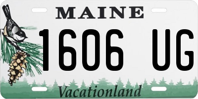 ME license plate 1606UG