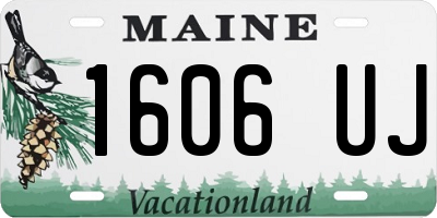 ME license plate 1606UJ