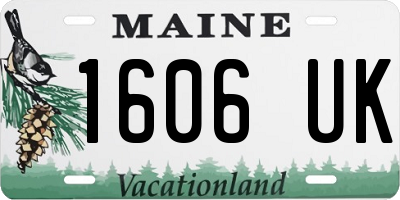 ME license plate 1606UK