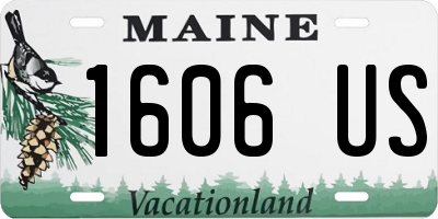 ME license plate 1606US