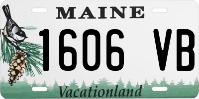 ME license plate 1606VB