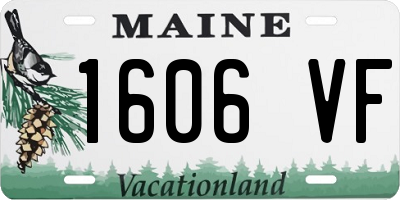 ME license plate 1606VF