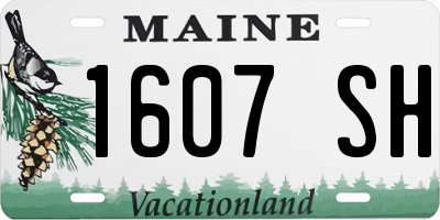 ME license plate 1607SH