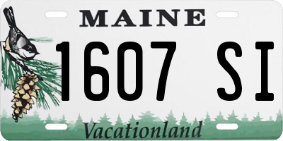 ME license plate 1607SI
