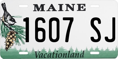 ME license plate 1607SJ