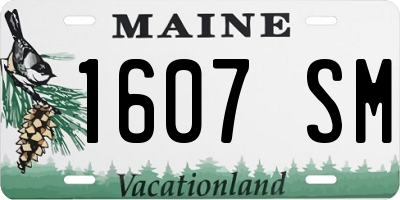 ME license plate 1607SM
