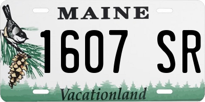 ME license plate 1607SR