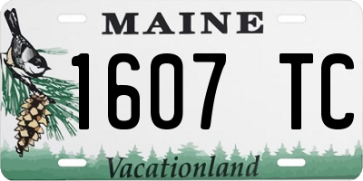 ME license plate 1607TC