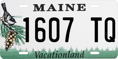 ME license plate 1607TQ