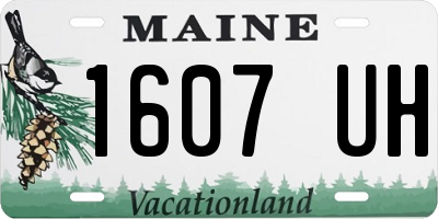 ME license plate 1607UH
