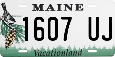 ME license plate 1607UJ