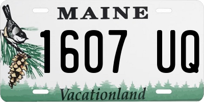 ME license plate 1607UQ