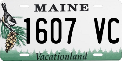 ME license plate 1607VC