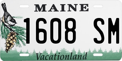 ME license plate 1608SM