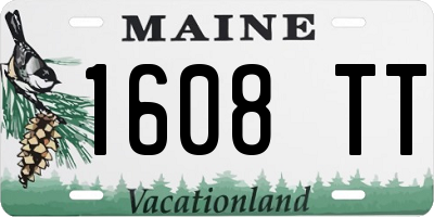 ME license plate 1608TT