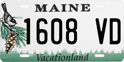 ME license plate 1608VD