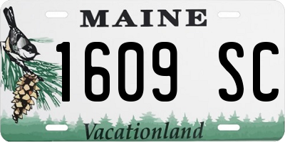 ME license plate 1609SC