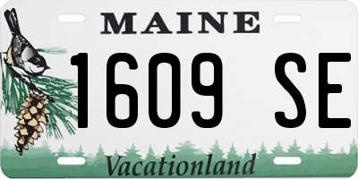 ME license plate 1609SE