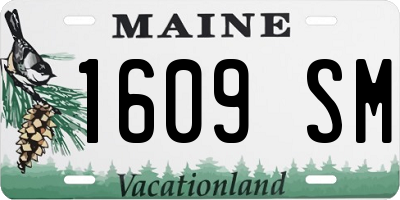 ME license plate 1609SM