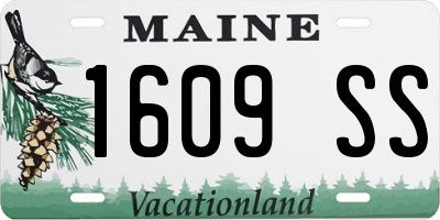 ME license plate 1609SS