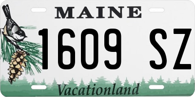 ME license plate 1609SZ