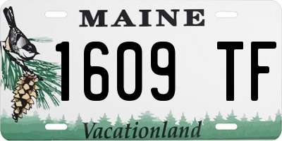 ME license plate 1609TF