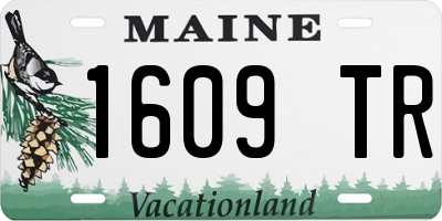 ME license plate 1609TR