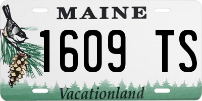 ME license plate 1609TS