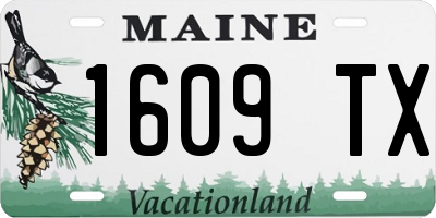 ME license plate 1609TX