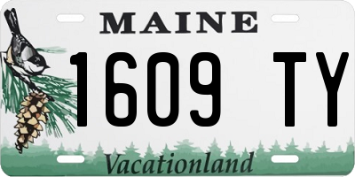 ME license plate 1609TY