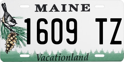 ME license plate 1609TZ