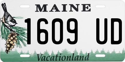 ME license plate 1609UD
