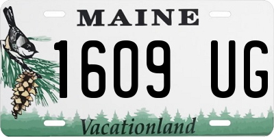 ME license plate 1609UG