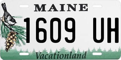 ME license plate 1609UH