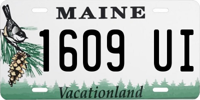 ME license plate 1609UI