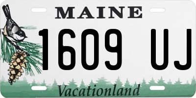 ME license plate 1609UJ