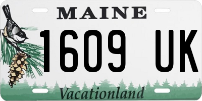 ME license plate 1609UK