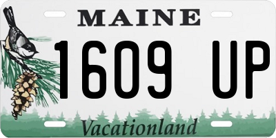 ME license plate 1609UP